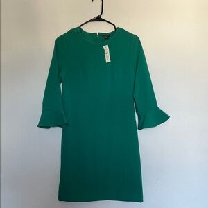 Ann Taylor Teal Long Sleeve Dress